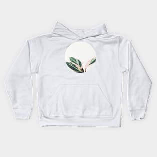 Pink Leaves III Kids Hoodie